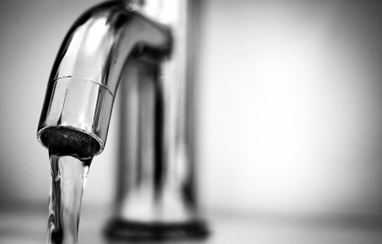 tap with water running